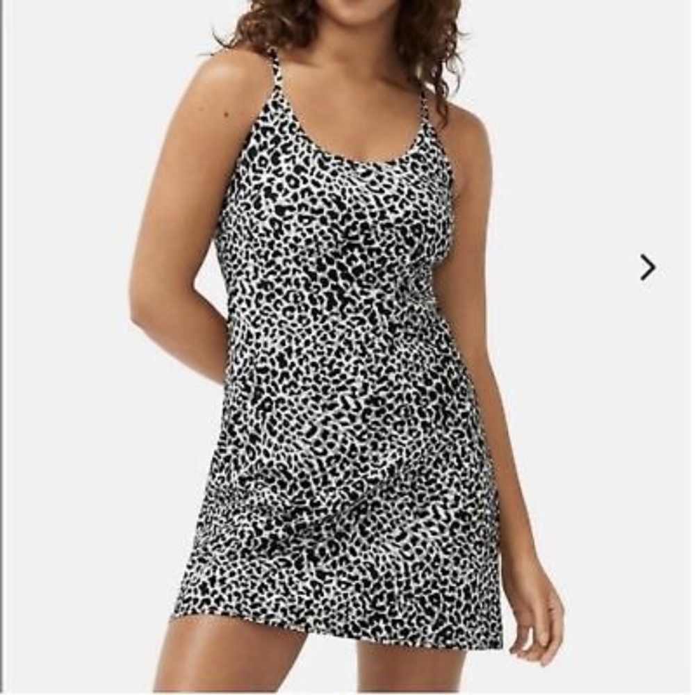 Outdoor Voices Black and White Leopard Print Exercise Dress (Original OV)